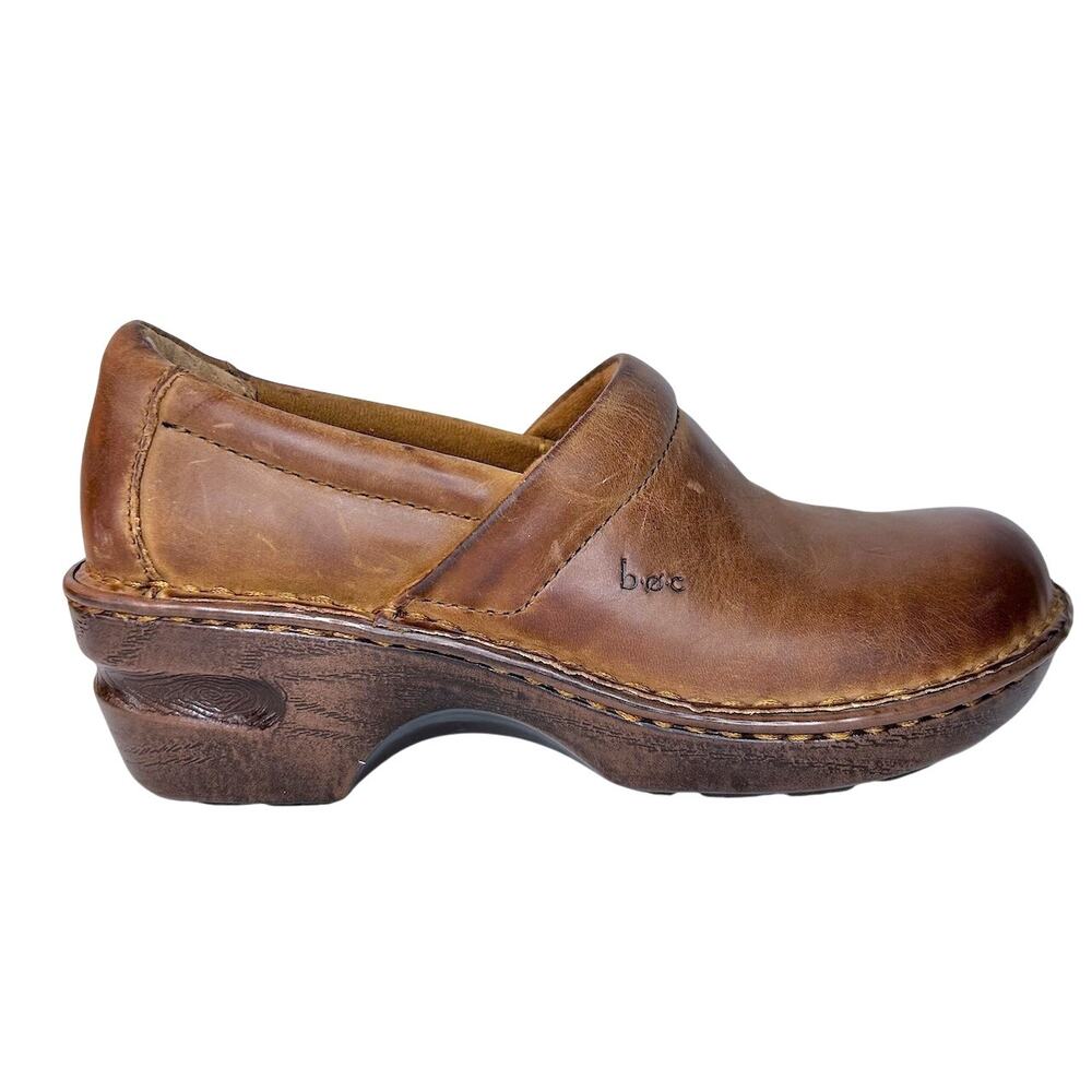 CLOGS Peggy Brown Vegan Leather B.O.C. Boho Women Size 6.5 Festival Earthy - Picture 7 of 8